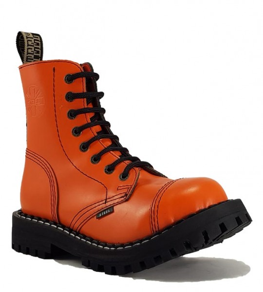 Topánky Steel 8 Dierkové Oranžové