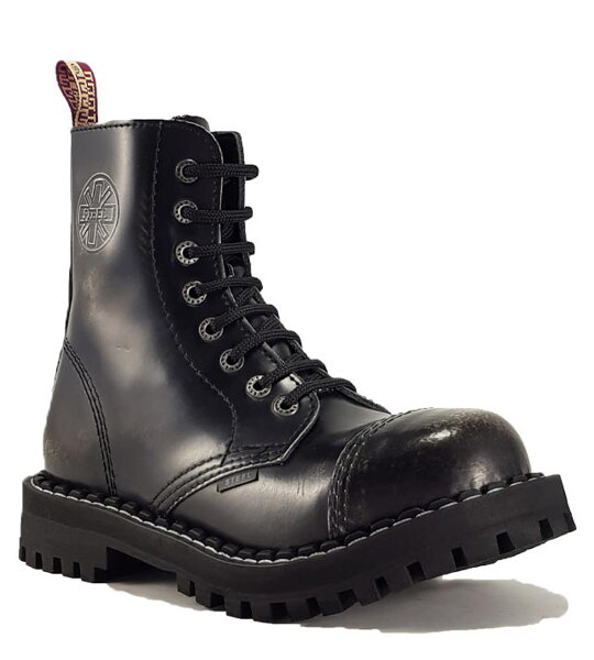 Topánky Steel 8 Dierkové Biele Stierané