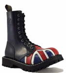 Topánky Steel 10 Dierkové Britská Vlajka