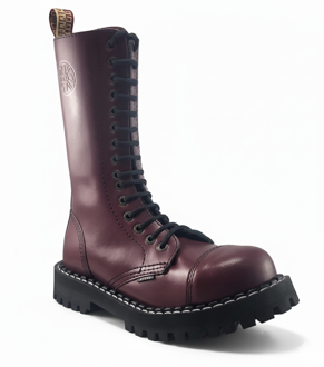 Topánky Steel 15 Dierkové Bordové 