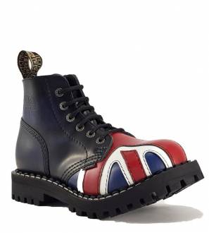 Topánky Steel 6 Dierkové Britská Vlajka