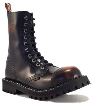 Topánky Steel 10 Dierkové Oranžové Stierané