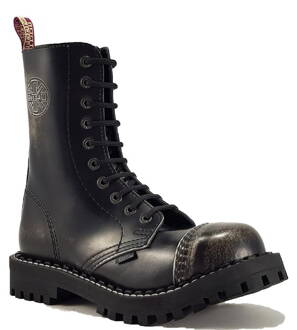 Topánky Steel 10 Dierkové Biele Stierané