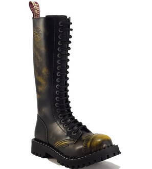 Topánky Steel 20 Dierkové Žlté Stierané