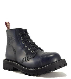 Topánky Steel 6 Dierkové Modré Stierané