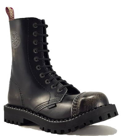 Topánky Steel 10 Dierkové Biele Stierané