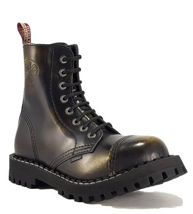 Topánky Steel 8 Dierkové Žlté Stierané